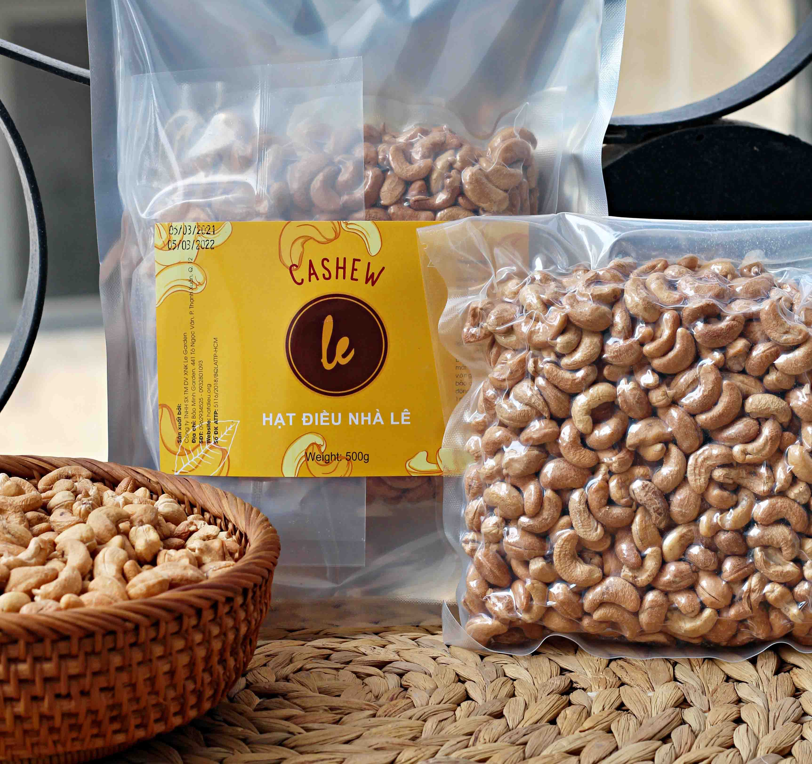 Hạt điều ốc tiêu rang muối - bóc vỏ giá rẻ -500g